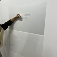 Tableau blanc effaçable à sec tableau blanc transparent réutilisable matériau en polystyrène Durable maintient la Surface avec l'électricité statique