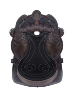 Selle Western pour enfants de 10 pouces, personnalisable, durable, en cuir de buffle 100%, avec gravures florales sculptées à la main, siège rembourré doux et arbre en fibre de verre