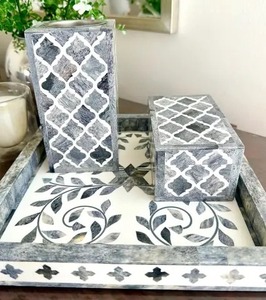 Nouveau design diffuseur d'aromathérapie arabe plateau de brûleur d'encens en nacre dans une boîte de chocolat artisanat HF pour le Ramadan Eid prix bas - Product Image 6