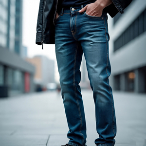 OEM Jeans surdimensionnés vintage Pantalons pour hommes Pantalons d'extérieur décontractés à taille boutonnée Pantalons jeans délavés vintage - Product Image 4