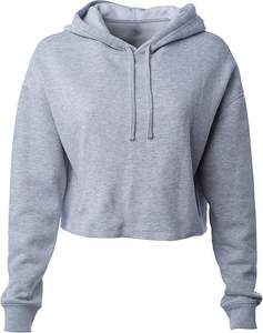 Sudadera con Capucha Corta de Invierno para Mujer, 65% Algodón, 35% Poliéster, Cierre Completo con Cremallera Frontal, Logotipo, Color Verde Racing - Product Image 6