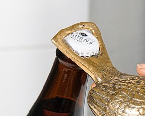 Abridor de botellas de latón Accesorio elegante Vintage para su bar Artículo artesanal Abridores de tapas de botellas de cerveza y bebidas frías Abridores de lujo - Product Image 5