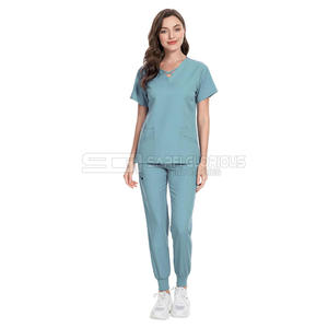 ชุดยูนิฟอร์มแพทย์แบบใหม่ คุณภาพสูง ชุดพยาบาล ขายส่ง ชุดสครับจากปากีสถาน ผลิตตามสั่ง - Product Image 3