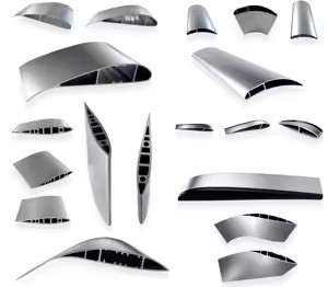 Profils en aluminium (profils aérodynamiques) avec conception aérodynamique, légèreté et résistance - Product Image 4