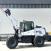YUANXING Chargeur articulé télescopique frontal diesel 4x4, mini-chargeur compact sur roues, pièce de machine, Chine