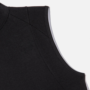 Gilet de sport et t-shirt de coupe ample pour hommes XS personnalisés, sweat à capuche sans manches, vêtements d'entraînement ciblés musculaires, tissu imprimé, vente en gros - Product Image 6