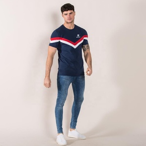 Camiseta de cuello redondo de tela refrescante de nuevo estilo, Camiseta de punto para gimnasio, camisetas lisas de secado rápido para hombres - Product Image 2