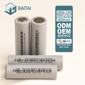 Paket Baterai <span class=keywords><strong>Lithium</strong></span>-<span class=keywords><strong>ion</strong></span> Kustom 18650 3.6V <span class=keywords><strong>4000mAh</strong></span> |   Sel Baterai Isi Ulang Kapasitas Tinggi |   Pabrik OEM & ODM - Product Image 1