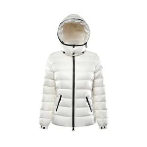 Veste d'hiver surdimensionnée en molleton de coton à capuche pour femme manteau respirant avec chapeau détachable et tissage tissé - Product Image 1
