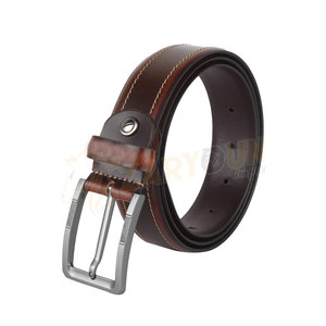 Ceinture en cuir pleine fleur de qualité supérieure ZARYOUN IMPEX ZI-1405 pour hommes, boucle en alliage durable, largeur 1,5/1,75 pouces, style décontracté - Product Image 2