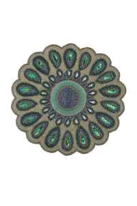 ลูกปัดทะเลหลากสีสำหรับวางบนโต๊ะลูกปัดแผ่นรองจานประดับด้วยลูกปัดแก้วจากอินเดีย - Product Image 2