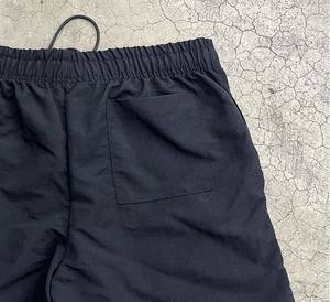 <b>Men's</b> Athlete Training Running Gym Mesh <b>Shorts</b> Custom Logo Solid <b>Black</b> 4-Way Stretch Nylon Dry Fitted Sports Fitness <b>Shorts</b> - Product Image 4