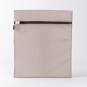 Double Layer <b>Mesh</b> Portable Foldable <b>Laundry</b> <b>Bag</b> | Square Shape | Durable Coffee Color | 33x38cm | Made in Taiwan - Product Image 2