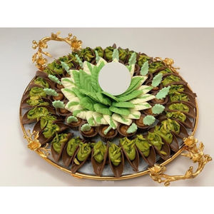 Deluxe Quality Gold Metal <b>Chocolate</b> Tray Fabulous Design Table Decorative <b>Chocolate</b> Tray For <b>Wedding</b> & Special Occasions - Product Image 2