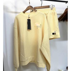 À la mode femmes gaufré gris 100% coton été costume grande taille lâche lettre imprimer tricot à capuche et décontracté sport Shorts - Product Image 6