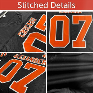 Maillots de football américain personnalisés de haute qualité, respirants, imprimés par transfert thermique, 100% polyester, sur mesure - Product Image 5