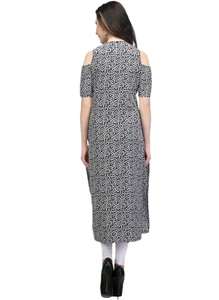 Kurta en crêpe magnifiquement conçu pour les femmes à la mode et confortable disponible en plusieurs couleurs d'Inde - Product Image 4