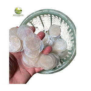 Disques de coquille de capiz ronds écologiques à 1 ou 2 trous pour accessoires de lampe par Eco Green Vietnam - Product Image 5