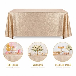 Disposable Party <b>Tablecloth</b> 54x108 Inch PE Waterproof <b>Rectangle</b> Table Cover for Birthday Wedding Party Decoration - Product Image 6