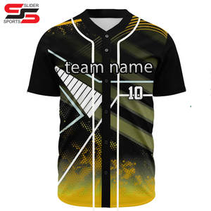 Maillot d'uniforme de baseball personnalisé, top tendance, maillots de baseball de haute qualité pour entraînement d'équipe, au tarif de gros bon marché - Product Image 3