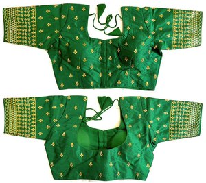 Blouse de créateur avec séquence lourde et fil, Jari Work - Product Image 6