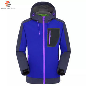 Nouveauté, veste softshell pour homme de haute qualité, logo personnalisé, impression OEM ODM, col long fin, couleur unie, doublure enduite - Product Image 5