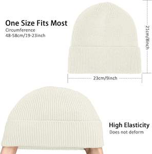 Gorro de invierno con forro polar grueso a la moda, gorro de lana elegante, perfecto para viajar, esquiar, trabajar al aire libre y usar en climas fríos - Product Image 2