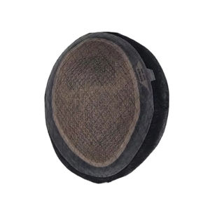 Perruque toupet Miraje Model Taz BD en cheveux humains Remy indiens avec une densité de 100%, vague profonde naturelle et vague corporelle, base en dentelle PU - Product Image 6