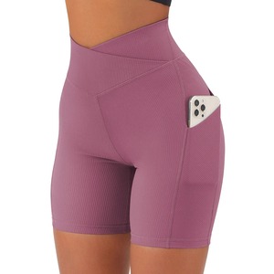 shorts for women Women Sports Short Yoga <b>Legging</b> Shorts Squat Proof High Waist Fitness Tight Shorts Quick Drying Cycling Workout - Product Image 5
