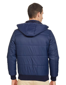 Chaqueta de Invierno Unisex, Chaqueta Bomber Acolchada para Hombre, Relleno de Algodón Acolchado de Nailon, Manga Larga, Estilo Casual, Largo Estándar, para Temporadas de Monzón - Product Image 2