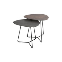 Dessus de table basse en métal de forme ronde de conception unique pour les commerçants instantanés de table basse de meubles de bureau de salon