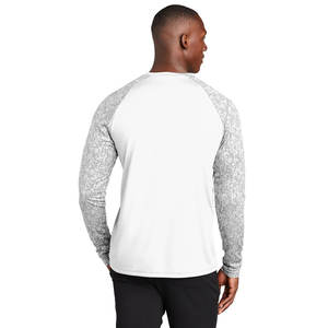 Camisetas ligeras de cuello redondo de manga larga raglán para hombre medianas - Product Image 2