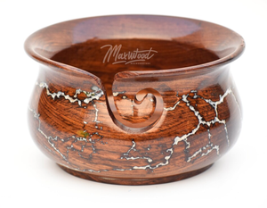 Cuencos de hilo de madera al por mayor de China | Cuenco de hilo hecho a mano MakWood con asa | Organizador de ganchillo y tejido de AYAANS - Product Image 3