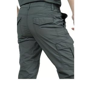 Pantalones cargo cálidos informales de invierno para hombre, pantalones multibolsillos de algodón de cintura alta, lana gruesa, lona transpirable, Bangladesh - Product Image 2