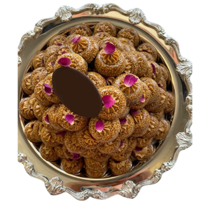 Meilleures ventes Vaisselle Plateau à chocolat Plateau à chocolat rond en métal doré de qualité supérieure Plateau de service à bonbons de luxe fabriqué à la main - Product Image 1