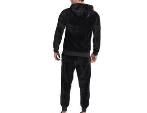 Ensemble de survêtement d'hiver imprimé à capuche personnalisé en gros pour hommes, respirant, écologique, en nylon, livraison rapide - Product Image 4