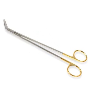 Debakey Potts Smith Scissor TC Curved 19cm Angle 60 Silver With Gold Custom Acero inoxidable de alta calidad - Product Image 4