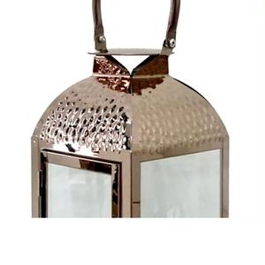 โคมไฟแขวนด้านบนทำจากแก้วและโลหะสีโรสโกลด์สำหรับตกแต่งบ้านและสวน - Product Image 2