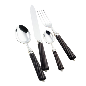 Cubiertos de boda de Hotel de restaurante de alta calidad, cuchara de plata, tenedor, cuchillo, juego de vajilla de acero inoxidable - Product Image 3