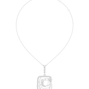 Collier pendentif en argent sterling 925 plaqué or 10 carats avec diamant taille brillant rond, bijou fantaisie tendance pour femme - Product Image 3