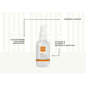 TTO Clinic Pro <b>Face</b> Serum 50ml Vitamin C Glutathione Collagen Bakuchiol Centella-Hydrating Anti-Wrinkle Firming Formula - Product Image 1