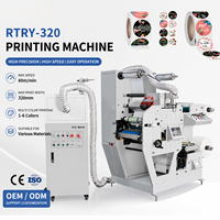RTRY320 Imprimante compacte automatique 1 couleur 1 LED UV pour divers matériaux d'étiquettes en papier, impression flexible rouleau à rouleau avec traitement Corona