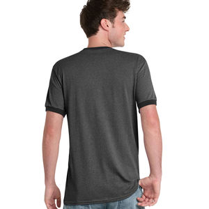 T-shirt Ringer pour Hommes en Gros, T-shirt Uni en Coton à Col Rond et Manches Courtes, Fournisseur OEM ODM - Product Image 5