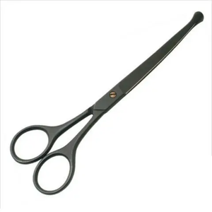 Ciseaux personnalisés noirs en acier inoxydable 440C pour le toilettage des chats - Product Image 1