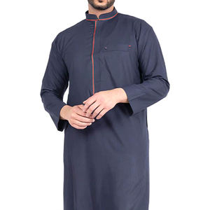 Túnica Masculina Informal de Cuello Alto, Transpirable, de Algodón de Alta Calidad, Servicio OEM, Venta al por Mayor, Personalizada para Uso en Exteriores - Product Image 6