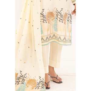 Conjunto de Traje Jacquard Off-White Sin Costuras para Mujer, 3 Piezas, Atuendo Elegante - Product Image 6