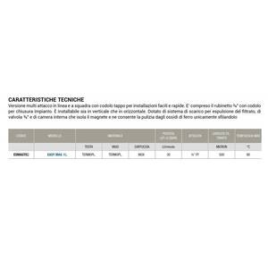 Euroacque 3/4 MF Filtre magnétique compact séparateur de saletés sous chaudière pour pièces de chauffe-eau - Product Image 2