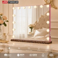 15 ampoules G35, fabricant d'éclairage LED, vente en gros, maquillage, cosmétique, grand miroir de vanité de bureau avec éclairage, OEM ODM