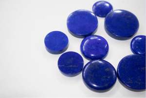 Cabochon de Lapis Lazuli naturel de haute résistance pierre précieuse ronde polie en vrac pour bague et pendentif faisant l'offre de prix en vrac - Product Image 3
