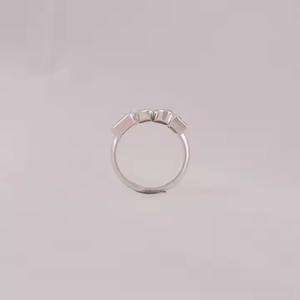 Anillo de oro macizo de cuatro diamantes cultivado en laboratorio, regalo de aniversario de varias formas, como Marquesa, Tapser radiante, corte de pera Baguette - Product Image 2